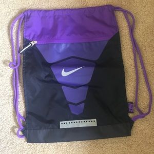 Nike Purple Drawstring Bag